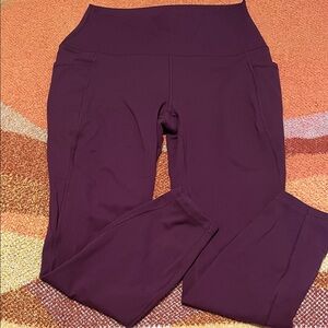 RBX Maroon Performance Leggings with Logo